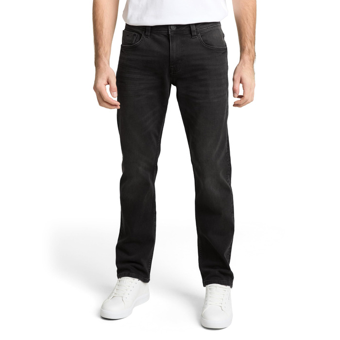 Джинси чоловічі Tom Tailor Marvin Straight (34W/36L, Used Dark Stone Black Denim)