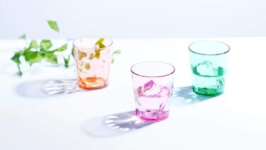 SCANDINOVIA - 400ml Unbreakable Premium Drinking Glasses - Set of 6 - Tritan Plastic Beakers - BPA Free - Dishwasher Safe - Stackable