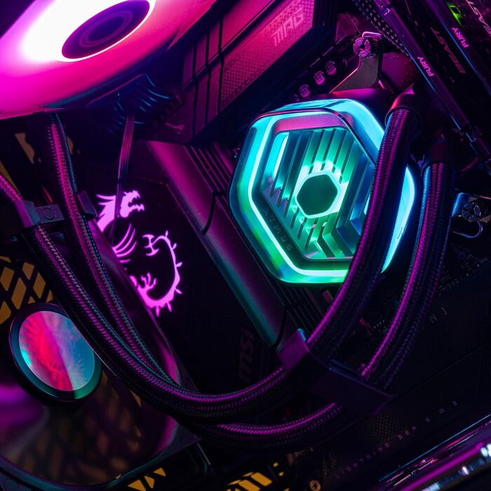 Cooler Master MasterLiquid 360 Stealth: Світлодіодна СРU-Водяна Система Охолодження - AIO (300W), Подвійна помпа, 120мм вентилятори Mobius, LGA1851/1700/AM5/AM4, RGB