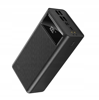 Повербанк JYSafora 50000 mAh, 5xUSB, швидка зарядка, з LED-дисплеєм, білий