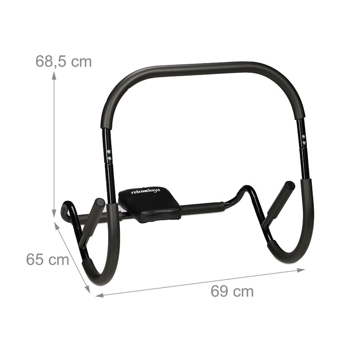 Relaxdays Ab Roller, Black