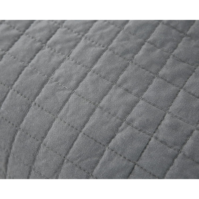 Покривало на ліжко WOLTU з ефектом декілька кольорів, 220x240 см, сірий, двостороннє, стегане