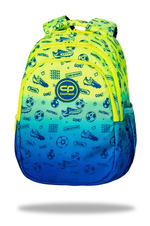 Шкільний рюкзак CoolPack багатокомパートментний, синій з жовтими акцентами, 21 л