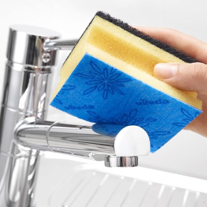Vileda Glitzi Plus Pot Scrubber, Kitchen Sponge, Antibacterial Sponge, Highly Absorbent, Pack of 24