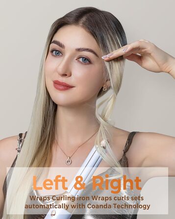 UKLISS Air Styler 7 в 1: фен-щітка з 7 насадками для сушіння, укладання та об'єму волосся, іонізація, білий