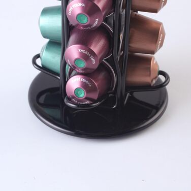 Тримач для капсул Nespresso Sevenline, органайзер на 40 капсул, чорний