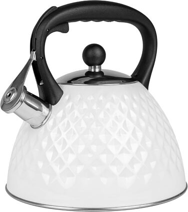 Чайник Karl Hausmann 3L з автоматичним свистком для індукційних, газових та електричних плит - нержавіюча сталь