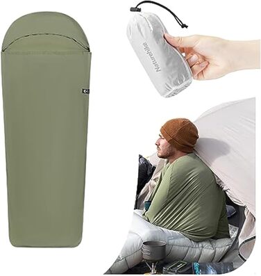 Naturehike Sleeping Bag Liner Ultralight 130 g – Adult Sleeping Bag & Travel Sleeping Bag, Travel Sheet & Camping Sheet for Backpacking, Hotels, Hostels, comfortable and easy to care for, full length