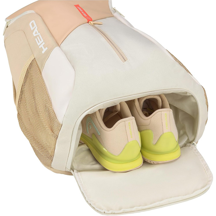 HEAD Unisex Adult Tour Tennis Backpack (1-Pack) - 25L Camel/White