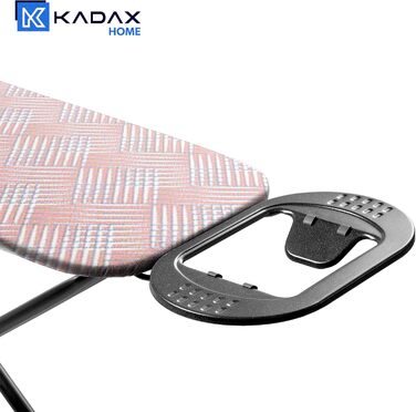 Прасувальна дошка KADAX 110x30 см, складна, з регульованою висотою, для дому, Made in EU (Лососевий)