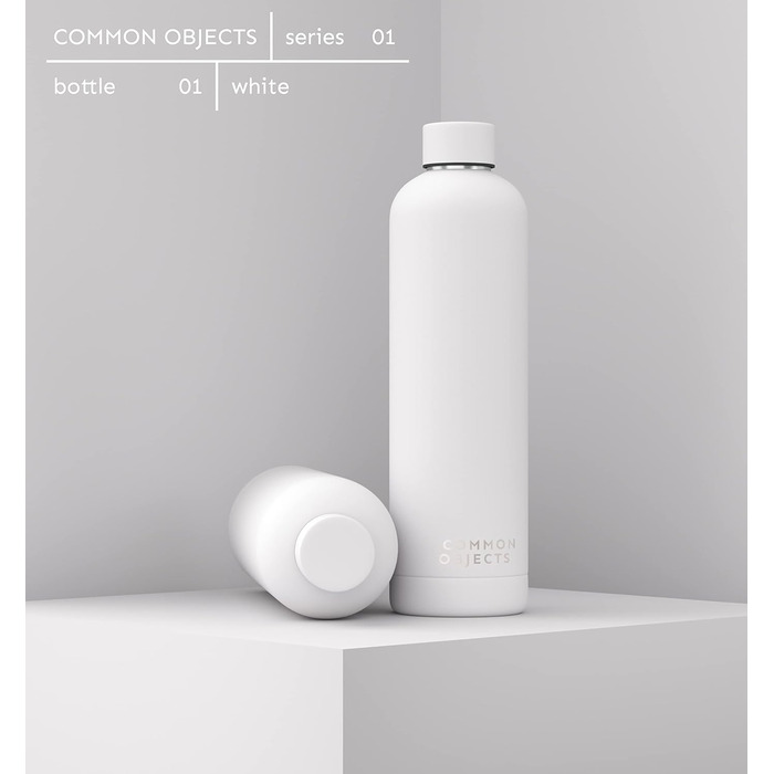 Stainless Steel Water Bottle | Leak-proof, insulated Thermos Bottle | Carbonated Water Suitable | Sports Bottle, water bottle, thermos | Office, Gym, Outdoor | THE ORIGINAL (Alpin White, 500 ml)