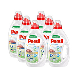 Рідкий пральний засіб Persil Sensitive Gel для алергіків та дітей з алое вера, гіпоалергенний гель для чутливої шкіри, 900 мл (набір 6 шт)