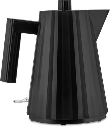 Електричний чайник Alessi Plissé MDL06/1 B - чорний, 1 л, 2400 Вт, з європейським штекером