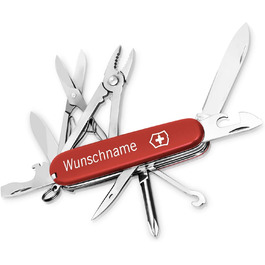 Мультитул Victorinox Deluxe Tinker з гравіюванням, 17 функцій, ніж для чоловіків, мультиінструмент з нержавіючої сталі