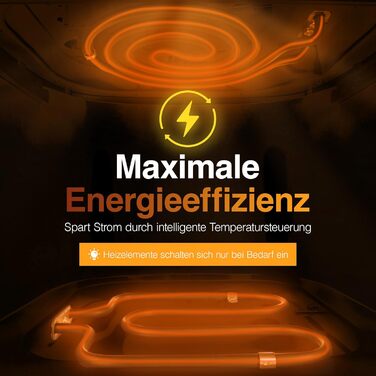 Фритюрниця повітряна DIESEMANN XXL 7.3L – 2000W з 2 нагрівальними елементами (верхній та нижній нагрів), вікно огляду та 8 програмами – для смаження, випікання та грилю без олії