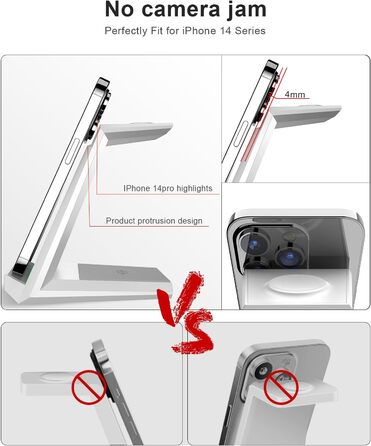 Бездротова зарядка 3-в-1 для Apple Watch, iPhone та AirPods Pro (білий)