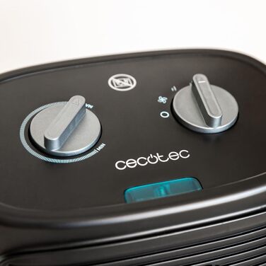 Теплова гармата Cecotec ReadyWarm 2070 Max Force, 2000 Вт, 3 режими роботи (охолодження/тепло/жар), 2 рівні потужності, автоматичне вимкнення, чорно-білий