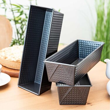 SIDCO Loaf Pan 3 x Cake Pan King Cake Pan Baking Pan Bread Pan Cake Pan 30 cm