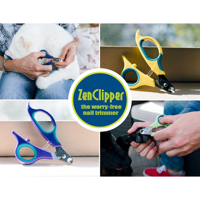 Кліпер для обрізання нігтів домашніх тварин Zen Clipper (сірий, середній - отвір 3 мм)