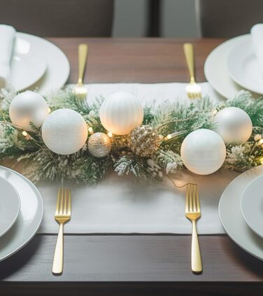 36 блакитних новорічних кулі для прикраси ялинки, 6 см, святкова декорaція