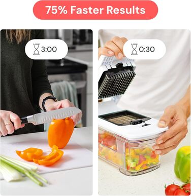 Набір для нарізки овочів Fullstar: слайсер, спіраль, тертка, кухонні прилади (чорний, все-в-1)