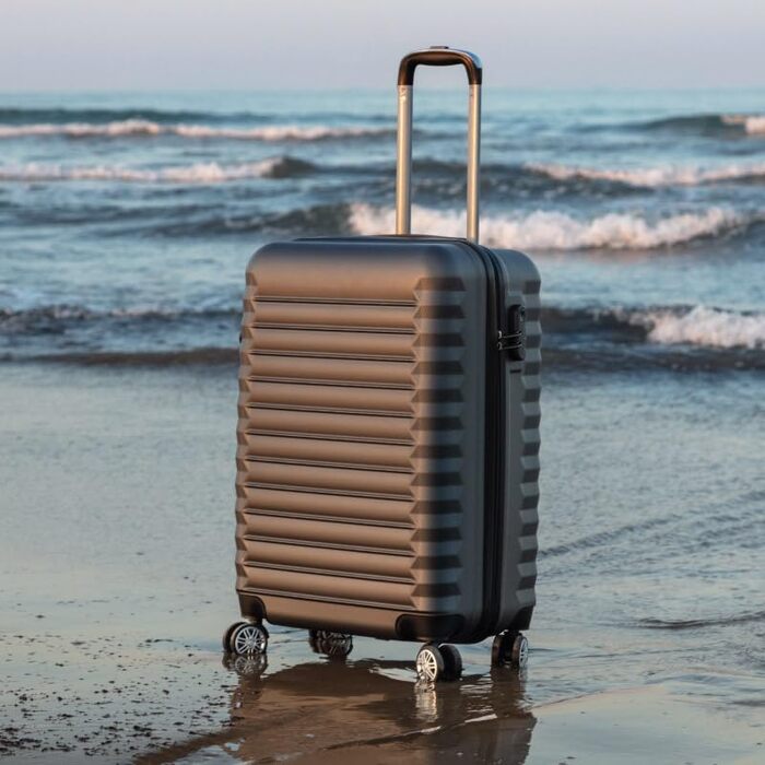 Набір валіз NUMADA 4 шт. (75см, 63см, 53см, культиватор), ABS, жорсткий, водостійкий, з коліщатами, з замком