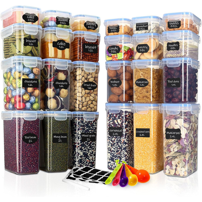 Набір контейнерів для їжі 10 шт. 1л, BPA-free, герметичні, для зберігання та заморожування