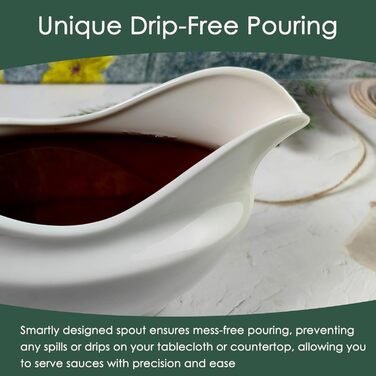 Large-capacity sauce dish, 530 ml, White – perfect for serving delicious sauces and condiments