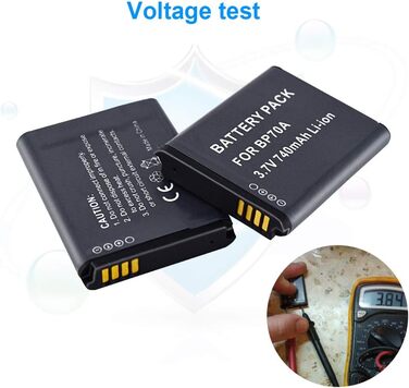 Акумулятор та зарядний пристрій CITYORK EA-BP70A сумісні з Samsung BP-70A ES73 ES74 PL80 PL100 (2 шт.)