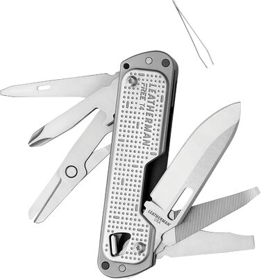 Leatherman Free T4 Multi-Tool - Magnetic, One-Handed, 12-Tool Pocket Knife
