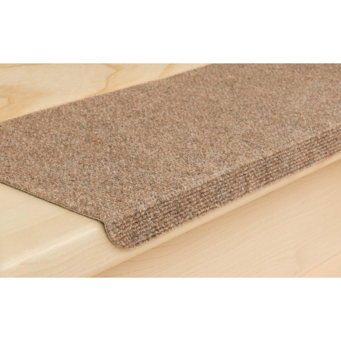 Ramon Rectangular Step Mats by Kettelservice-Metzker - Beige, No Plastic Corners