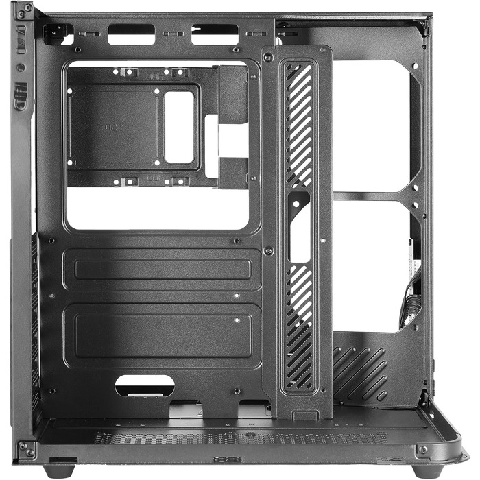 Ігровий корпус Mars Gaming MC-3TCORE MC-INFINIO LITE ATX, панорамне скло, підтримка рідкого охолодження, чорний