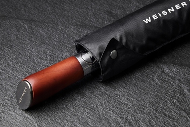 Автоматична складана парасолька Weisner XL з чохлом, чорна