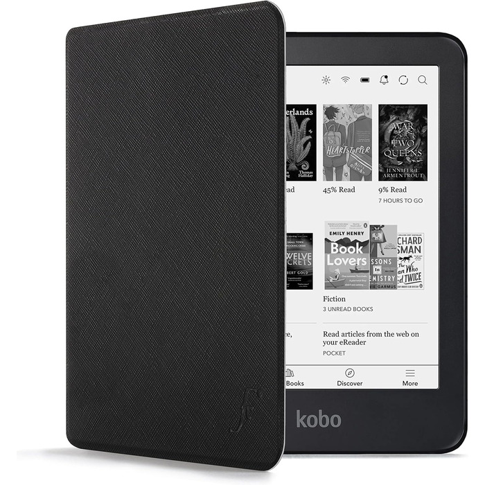 Чохол для Kobo Aura Edition 2: магнітний, тонкий, з авто-функцією сну/пробудження, чорний