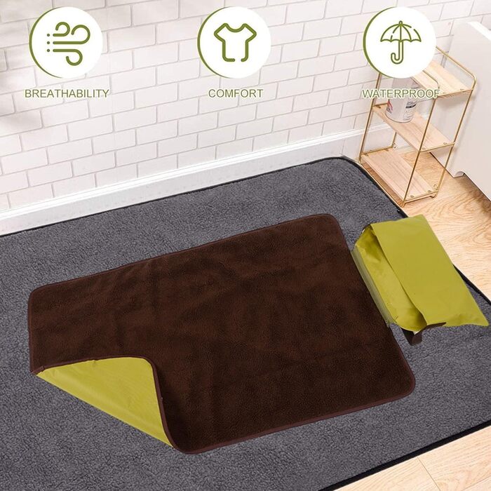 Водонепроникний килимок для тварин Bangminda 100x70 см з сумкою для подорожей та кемпінгу (для собак та котів)