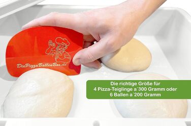 Pizza Ball Box Proofing Box for Pizza Dough Sourdough Yeast Dough Food Grade 30x40x8 cm (1 Box with 1 Lid) white
