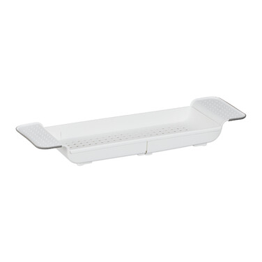 Relaxdays Extendable Bathtub Shelf