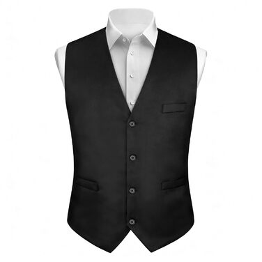 Чоловіча жилетка для весілля, офіційних заходів та ділового стилю, V-подібний виріз, XL