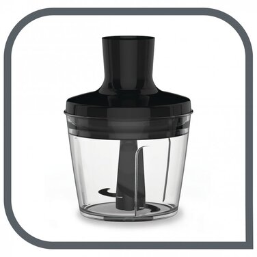 Ручний блендер Tefal QuickChef 2в1 HB659838, 1000 Вт, чорний