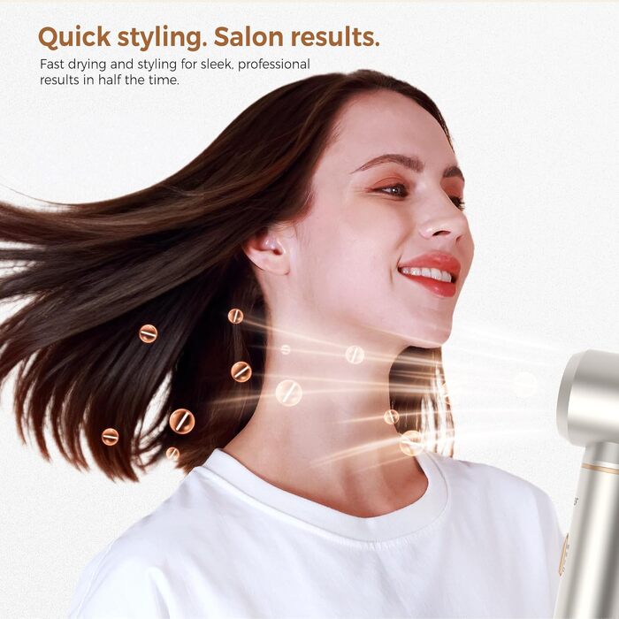 Мультистайлер для волосся 5 в 1 UKLISS Airstyler Pro 1000W: фен, кругла щітка для сушіння, завитки, випрямляч та гаряче повітря, сріблясто-золотий