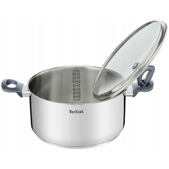 Каструля Tefal Daily Cook G7124614, нержавіюча сталь, 5 л, для індукційних плит