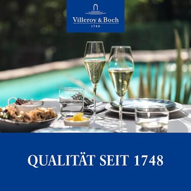 Набір келихів Villeroy & Boch La Divina Burgunder, 4 шт, 200 мл, для вина Бургундія, кришталеве скло, придатні для миття в посудомийній машині