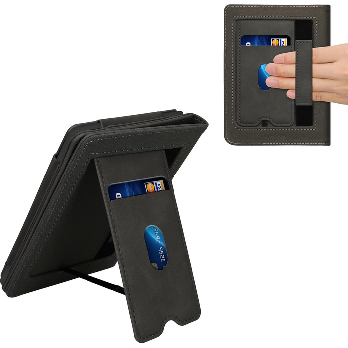 Чохол-книжка kwmobile для Kobo Clara BW/Clara Colour/Tolino Shine (5) / Shine Color з петлею для руки, дизайн 