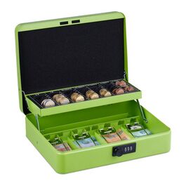 Relaxdays Cash Box Комбінація номерів Євро