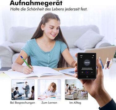 Дитячий MP3-плеєр з Bluetooth 5.3 та динаміком, 2.8
