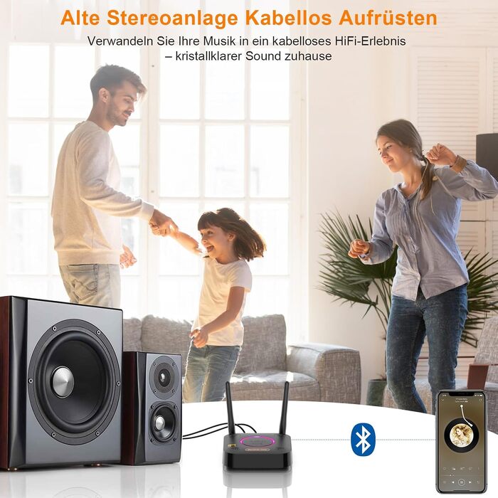 Bluetooth-ресивер 1Mii B06Ultra з підтримкою LDAC для стереосистем та Hi-Fi аудіо адаптер