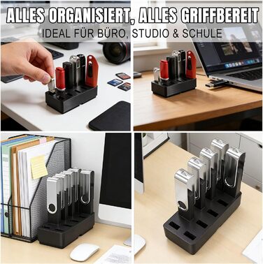 Організатор для USB-накопичувачів TATMOHIK: сумка-чохол для 10 USB-флешок, аксесуарів, USB-станція