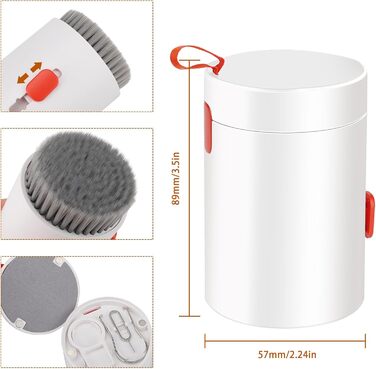 Набір для чищення клавіатури 20 в 1: щітки, очищувачі для гаджетів, смартфонів, ноутбуків, камер та об'єктивів