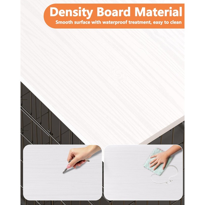 Насадка для собачого воріта Piskyet, дерев'яна робоча поверхня, сумісна з ворітками 76,2 см (30 дюймів), білий/оптимальний для саду