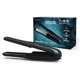 Professional Ceramic Hair Straightener & Curling Iron - 80-235°C with Ionic Plates, LCD Display, 3m Cord & Hair Care Oils